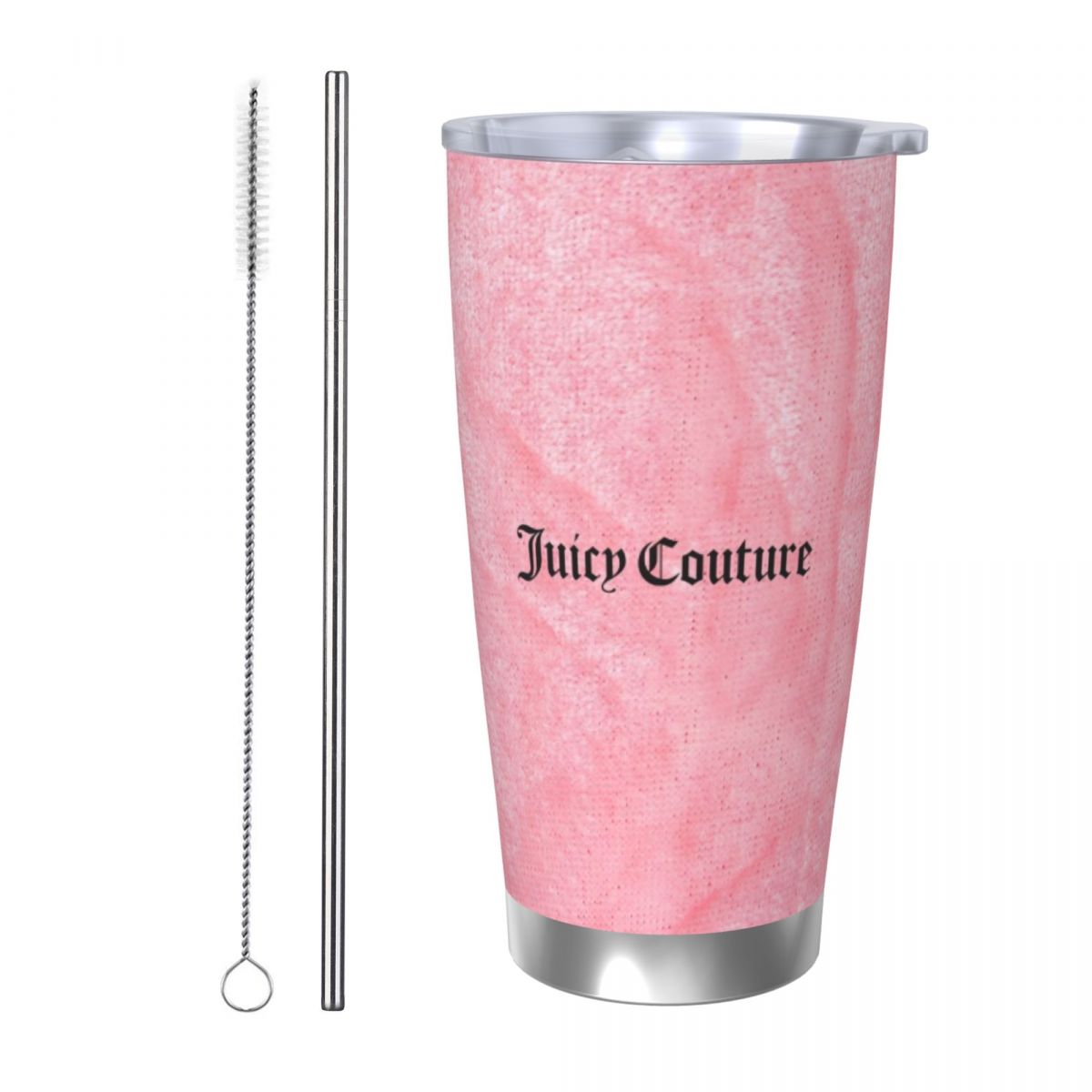 Stainless Steel Straw - J-Juicy-C-Couture 20oz Paslanmaz Çelik Araba Kupası