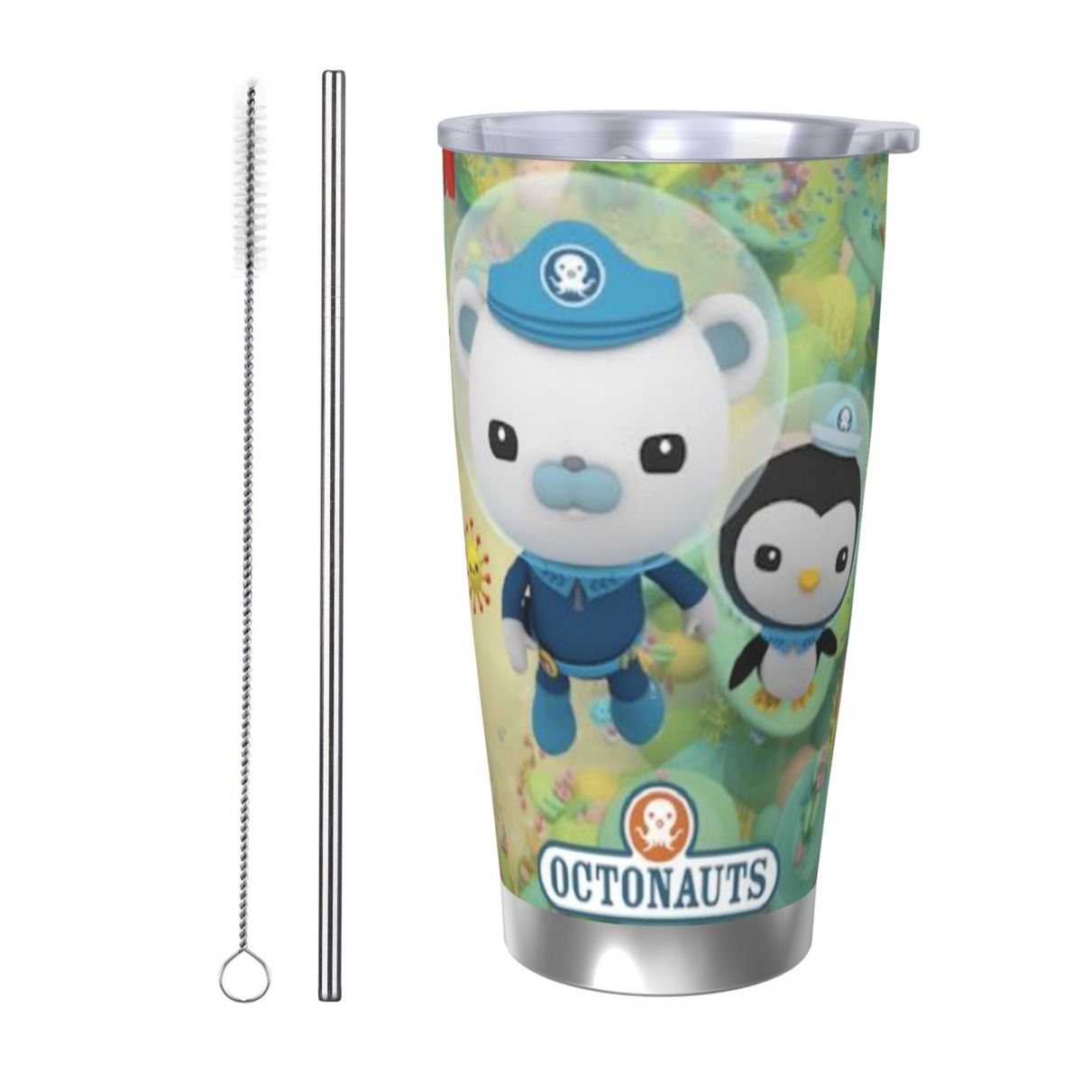 Stainless Steel Straw - Octonauts 20oz Paslanmaz Çelik Araba Kupası