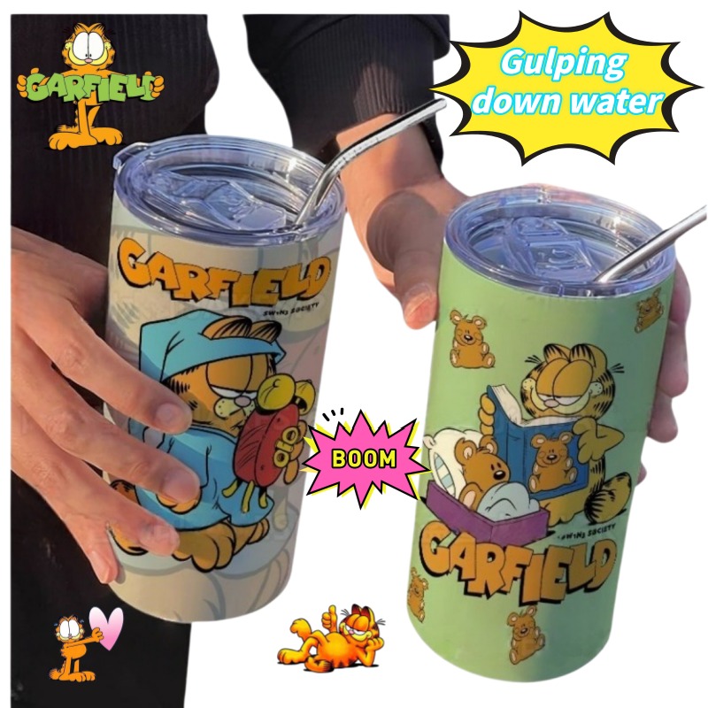 Garfield Kahve Fincanı Çiftler - Stainless Steel Straw incelemesi ve fiyatı