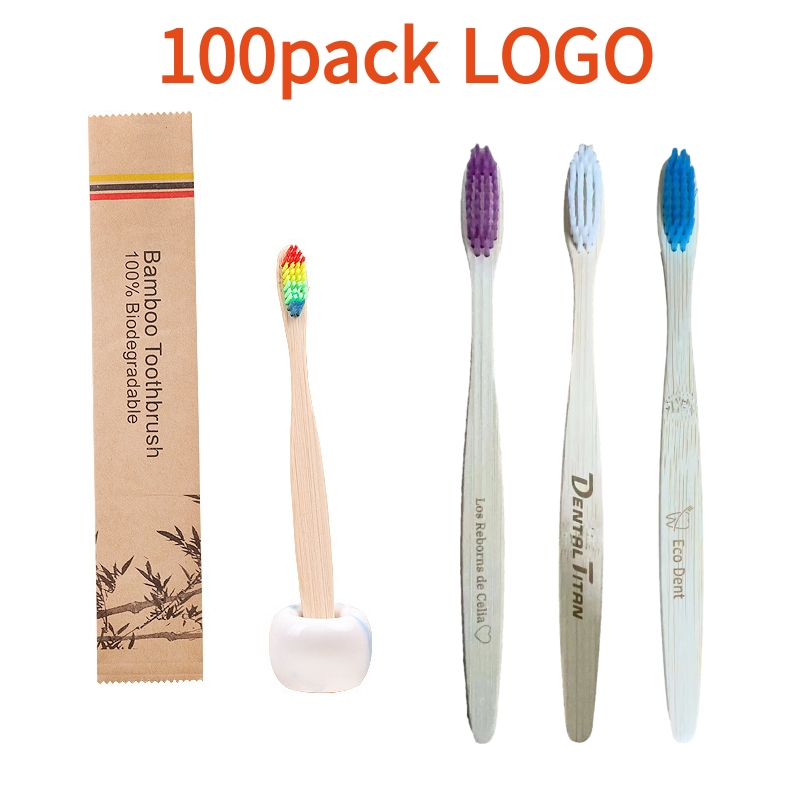 100 adet Özel Logo Çocuklar Ba - Bamboo Toothbrush Set incelemesi ve fiyatı