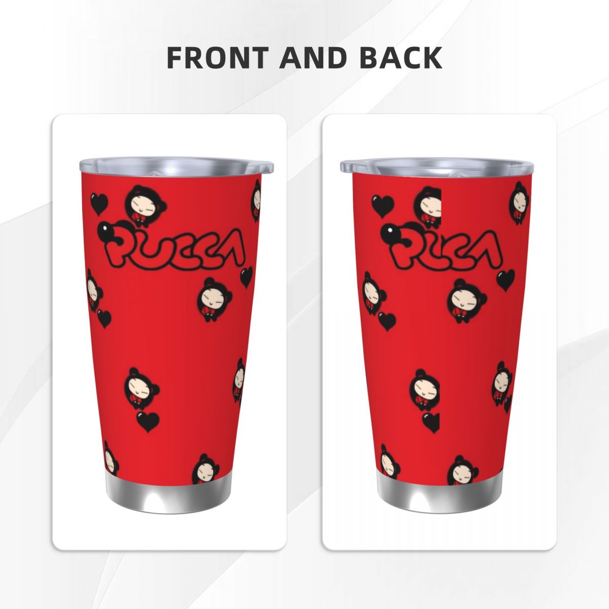 Sevimli Çizgi Film Pucca 20oz  - Stainless Steel Straw incelemesi ve fiyatı
