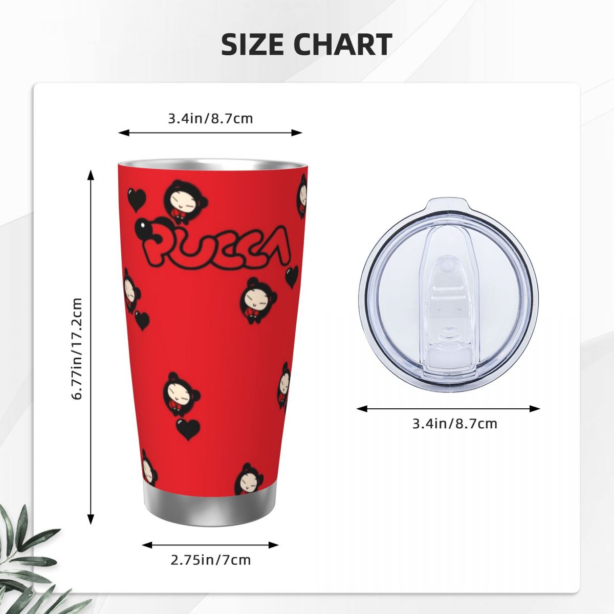Sevimli Çizgi Film Pucca 20oz  - Stainless Steel Straw incelemesi ve fiyatı