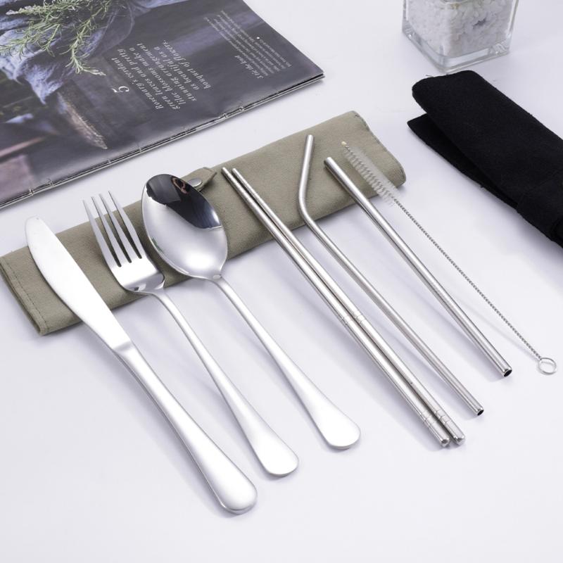 8 adet/takım sofra takımı seya - Stainless Steel Straw incelemesi ve fiyatı