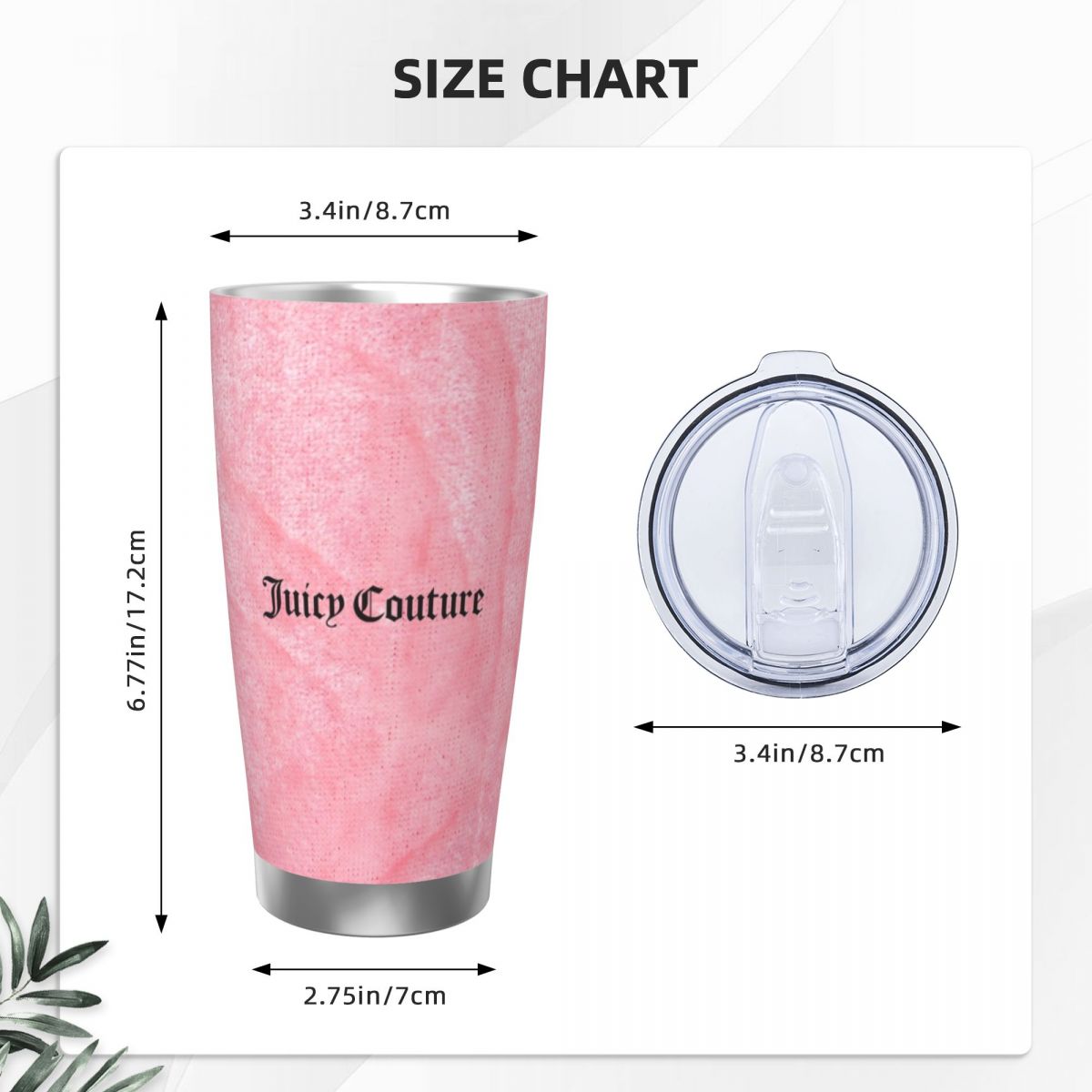 J-Juicy-C-Couture 20oz Paslanm - Stainless Steel Straw incelemesi ve fiyatı