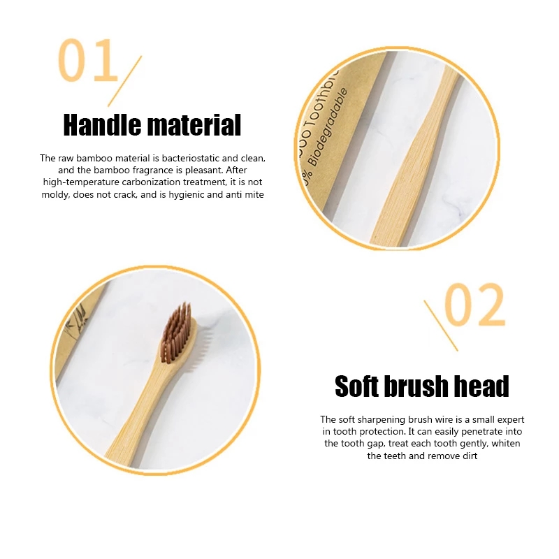 Bambu diş fırçaları 100 adet ç - Bamboo Toothbrush Set incelemesi ve fiyatı