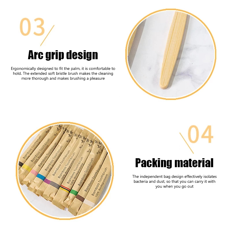 Bambu diş fırçaları 100 adet ç - Bamboo Toothbrush Set incelemesi ve fiyatı