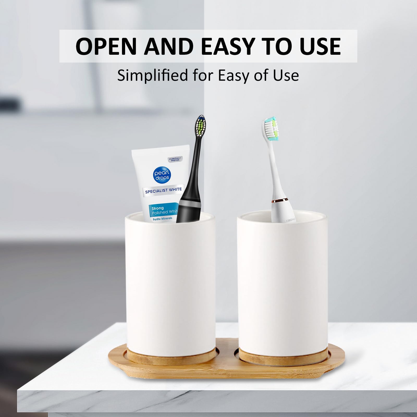Seramik Banyo Seti İnce Cerami - Bamboo Toothbrush Set incelemesi ve fiyatı