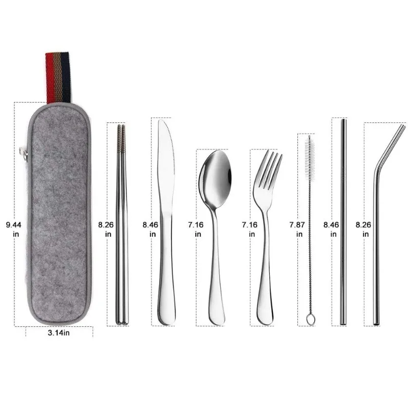 Sofra kullanımlık seyahat çata - Stainless Steel Straw incelemesi ve fiyatı